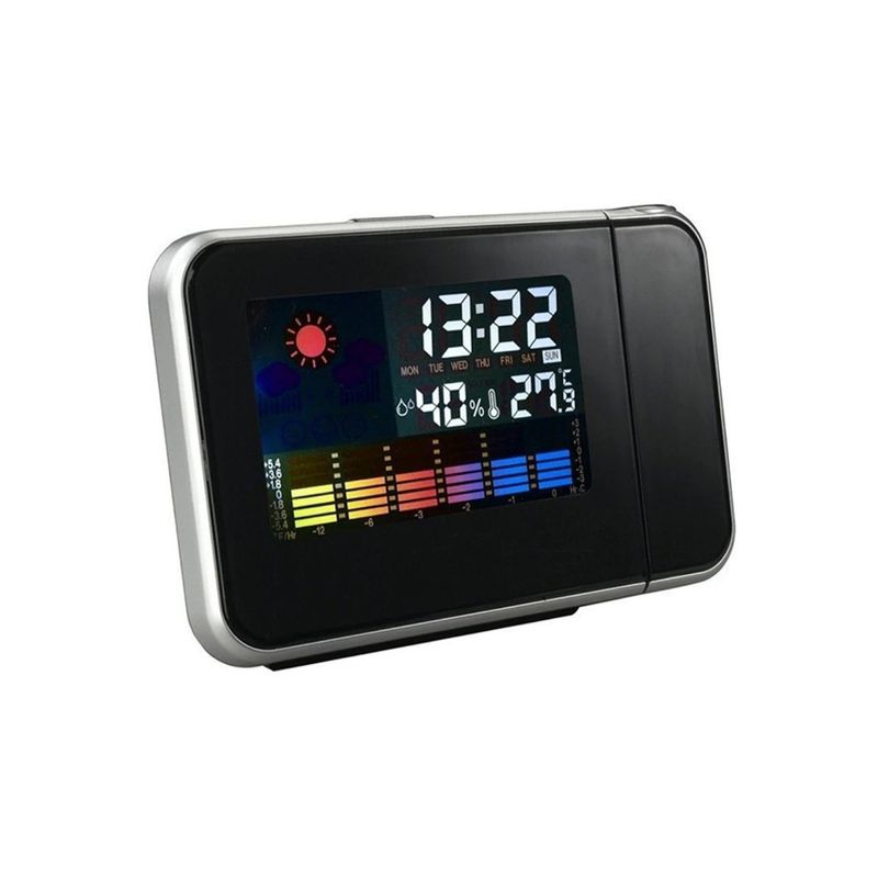 Casa si Gradina - Decoratiuni - Ceasuri - Ceas birou, digital, proiectie permanenta, alarma,meteo, incarcator priza - Infinity.ro