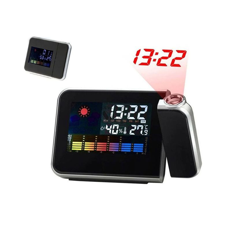 Casa si Gradina - Decoratiuni - Ceasuri - Ceas birou, digital, proiectie permanenta, alarma,meteo, incarcator priza - Infinity.ro