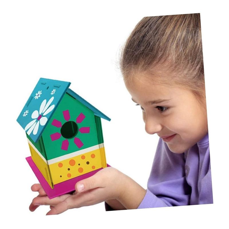 Petshop - Accesorii petshop - Culcusuri si custi - Tarcuri si colivii - Casuta Hranitor Pentru Pasari Montabila, Demontabila, Intrare Rotunda, din Lemn - Infinity.ro
