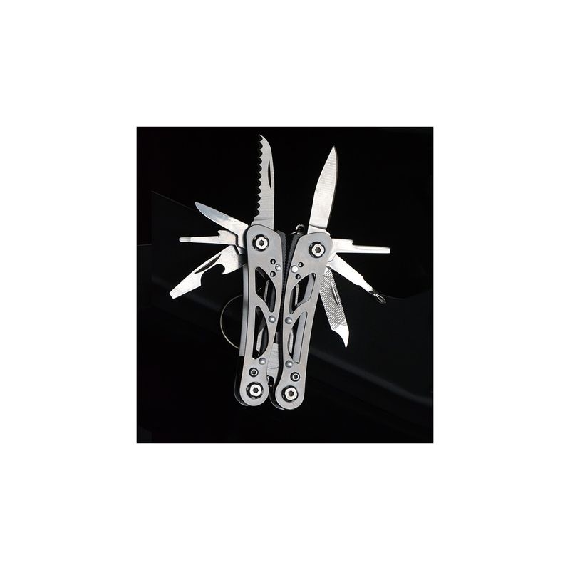 Casa si Gradina - Constructii - Scule de mana si unelte - Clesti si patenti - Cleste Multifunctional, 13 in 1, Otel Inoxidabil,  75x35x17mm - Infinity.ro