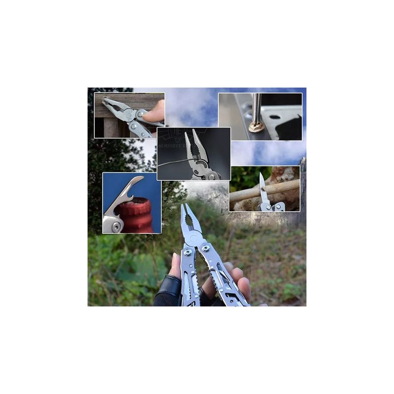 Casa si Gradina - Constructii - Scule de mana si unelte - Clesti si patenti - Cleste multifunctional pliabil, 10 Functii, NEGRU, - Infinity.ro