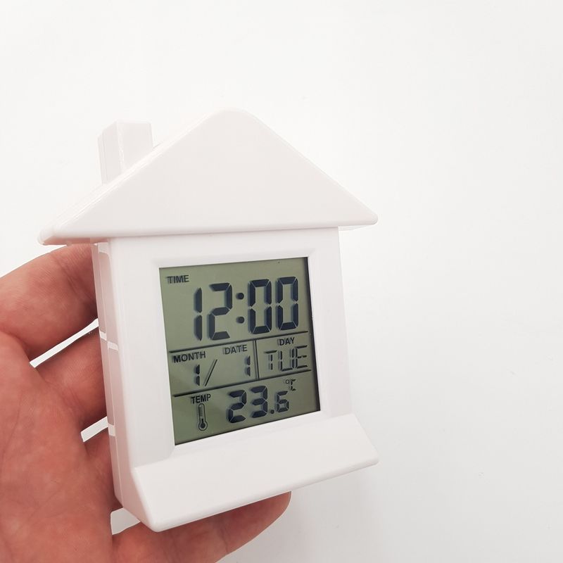 Casa si Gradina - Decoratiuni - Ceasuri - Ceas birou cu magnet afisaj digital din plastic ceas alarma termometru - Infinity.ro