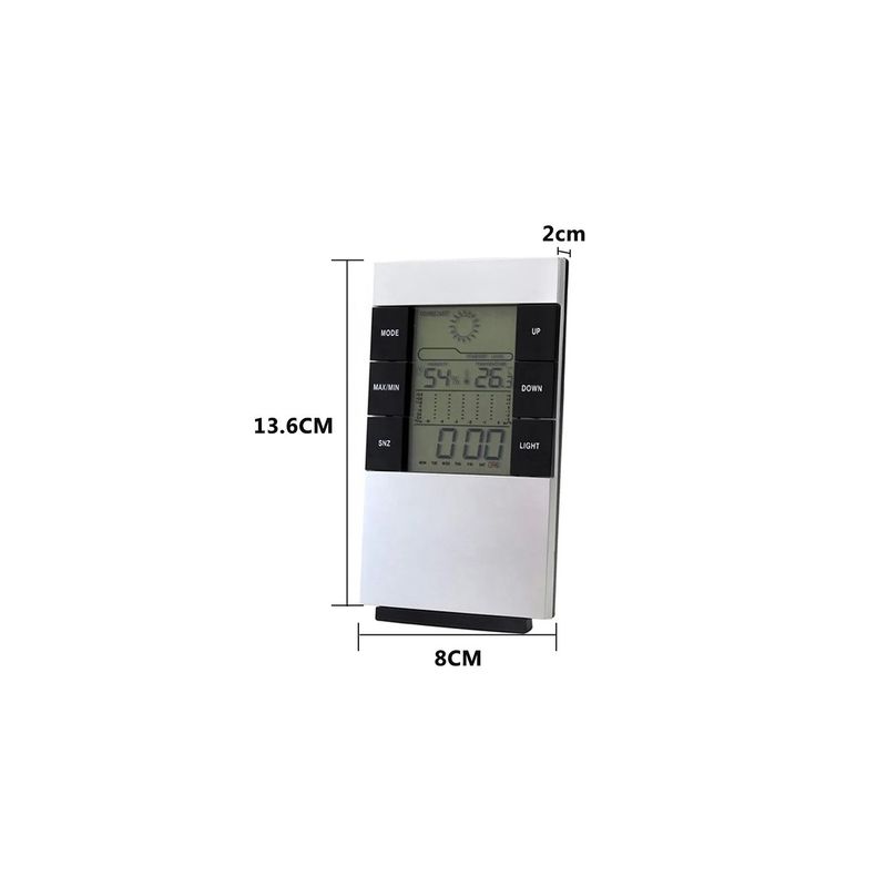 Casa si Gradina - Decoratiuni - Ceasuri - Ceas de Birou cu 12 sau 24 de Ore, Alarma, Calendar, Termometru, Higrometru - Infinity.ro