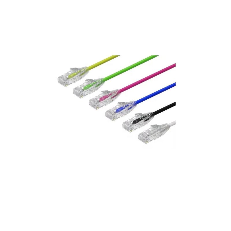 PC, gaming si accesorii - Retelistica - Cabluri si accesorii - Cablu CAT, Slim UTP, 6A 4PR/28AWG Pure Cooper, Patchcord, 4 inch, 10 cm - Infinity.ro