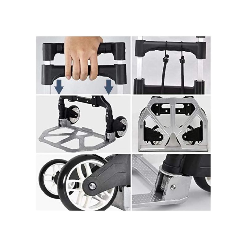 Casa si Gradina - Constructii - Depozitare, transport si protectie - Echipamente pentru transport si ridicat - Carut Pliabil de Transport cu Maner Reglabil si Roti Duble - Infinity.ro