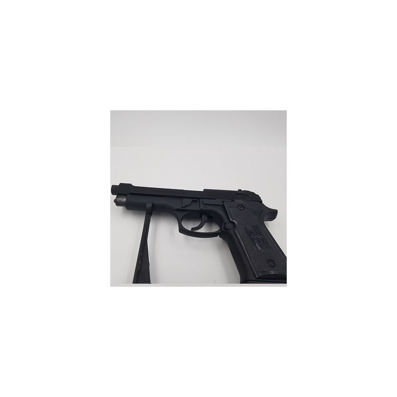 Market - Tutun si tigari - Articole si accesorii tutun - Bricheta Pistol Anti-Vant, Tip Revolver, Beretta,  Negru, 14 cm - Infinity.ro