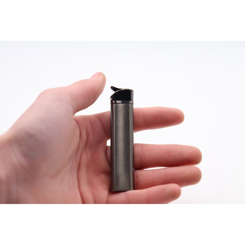 Market - Tutun si tigari - Articole si accesorii tutun - Bricheta Subtire, Metalica, Antivant, Neagra - Infinity.ro