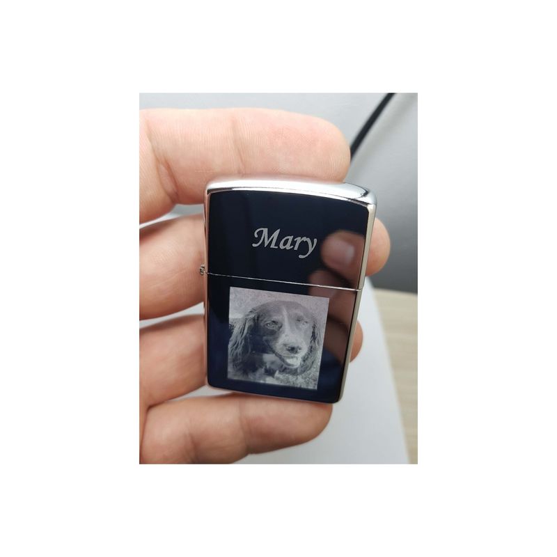 Market - Tutun si tigari - Articole si accesorii tutun - Bricheta Personalizata Stil Zippo cu Poza si Text Fata Verso - Infinity.ro