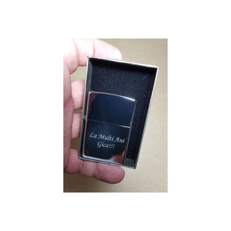 Market - Tutun si tigari - Articole si accesorii tutun - Bricheta Personalizata Metalica, Tip Zippo, Gravata cu Textul Tau - Infinity.ro