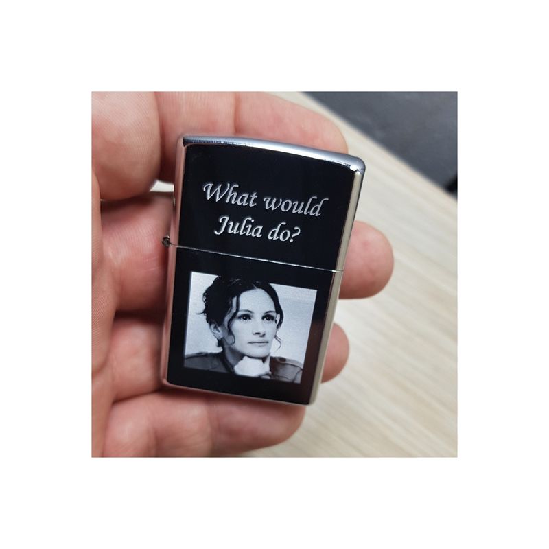 Market - Tutun si tigari - Articole si accesorii tutun - Bricheta Personalizata Stil Zippo cu Poza si Texul Tau - Infinity.ro