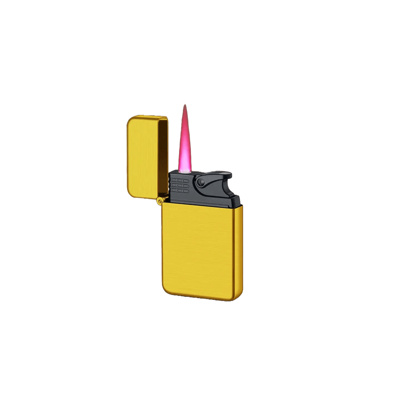 Market - Tutun si tigari - Articole si accesorii tutun - Bricheta Moderna cu Butan, Capac Flip, cu Flacara Rosu, Anti-Vant, Reincarcabila cu Gaz - Infinity.ro