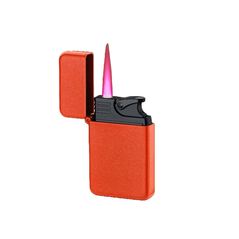 Market - Tutun si tigari - Articole si accesorii tutun - Bricheta Moderna cu Butan, Capac Flip, cu Flacara Rosu, Anti-Vant, Reincarcabila cu Gaz - Infinity.ro