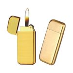 Market - Tutun si tigari - Articole si accesorii tutun - Bricheta Model Slim de Metal, Antivant, Reincarcabil, 6.5 X 2.5 cm - Infinity.ro