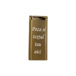 Market - Tutun si tigari - Articole si accesorii tutun - Bricheta Personalizata Aurie, Antivant, Gravata cu Poza si Textul Tau E4 - Infinity.ro