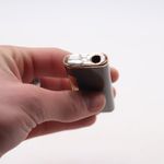 Market - Tutun si tigari - Articole si accesorii tutun - Bricheta neagra cu buton auriu, antivant, reincarcabila - Infinity.ro