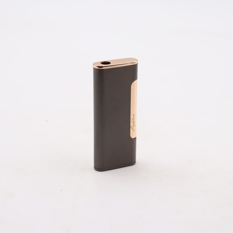 Market - Tutun si tigari - Articole si accesorii tutun - Bricheta neagra cu buton auriu, antivant, reincarcabila - Infinity.ro