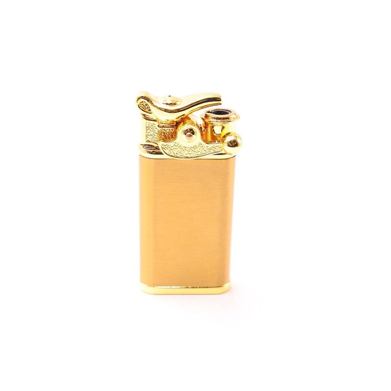 Market - Tutun si tigari - Articole si accesorii tutun - Bricheta Model Lampa Lui Aladin, Doua Flacari, Antivant, Reincarcabila, 8 cm - Infinity.ro