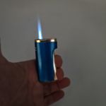 Market - Tutun si tigari - Articole si accesorii tutun - Bricheta Metalica Personalizata cu Textul Tau, Gaz, Antivant, Cutie, Albastra - Infinity.ro