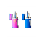 Market - Tutun si tigari - Articole si accesorii tutun - Bricheta Metalica Double Flame Reincarcabila Cu Gaz, Cu Capac, Antivant, 7 Cm - Infinity.ro