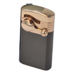 Market - Tutun si tigari - Articole si accesorii tutun - Bricheta metalica cu gaz, antivant, model flip, reincarcabila, negru, cutie - Infinity.ro