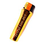 Market - Tutun si tigari - Articole si accesorii tutun - Bricheta cu gaz, antivant, reincarcabila, galbena, personalizata cu textul tau - Infinity.ro