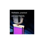 Market - Tutun si tigari - Articole si accesorii tutun - Bricheta Metalica Cu Gaz, Cu Capac, Antivant, Reincarcabila, 6,5 Cm - Infinity.ro