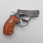 Market - Tutun si tigari - Articole si accesorii tutun - Bricheta Antivant, Lanterna Pistol Metal, 13 cm, Imitatie Lemn - Infinity.ro