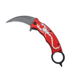 Sport si Outdoor - Camping - Cutite, bricege si accesorii - Cutite si bricege - Briceag, Deschidere Manuala, Prindere Curea, Scorpion, Rosu, 22 cm - Infinity.ro