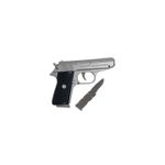 Market - Tutun si tigari - Articole si accesorii tutun - Bricheta antivant, briceag, pistol metal, husa cu sistem de prindere, Dalimag, gri 12 cm - Infinity.ro