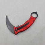 Sport si Outdoor - Camping - Cutite, bricege si accesorii - Cutite si bricege - Briceag, Deschidere Manuala, Prindere Curea, Scorpion, Rosu, 22 cm - Infinity.ro