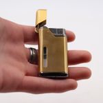 Market - Tutun si tigari - Articole si accesorii tutun - Bricheta Aurie, Model zigzag, antivant, reincarcabila - Infinity.ro