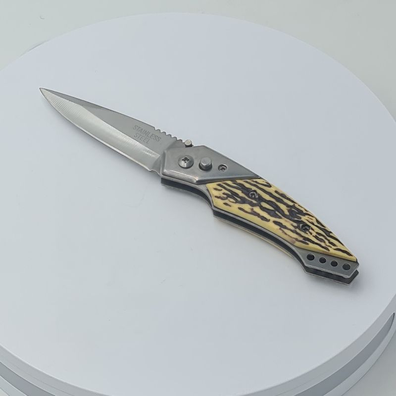 Sport si Outdoor - Camping - Cutite, bricege si accesorii - Cutite si bricege - Briceag, cutit, model os, 20 cm, buton - Infinity.ro