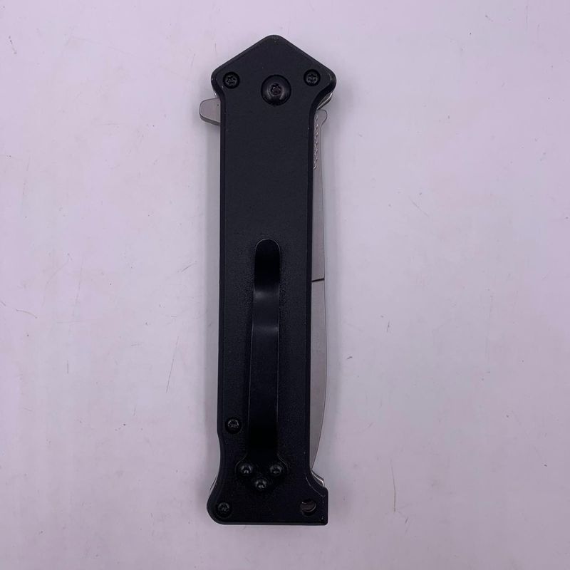 Sport si Outdoor - Camping - Cutite, bricege si accesorii - Cutite si bricege - Briceag Tactic, Stealth, Deschidere Automata Rapida, Lama Zimtata, 20 cm, Gri Mat - Infinity.ro