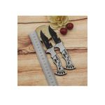 Sport si Outdoor - Camping - Cutite, bricege si accesorii - Cutite si bricege - Briceag simplu din otel inoxidabil, model W41 flori, desfacator, gri, 16 cm - Infinity.ro