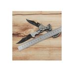 Sport si Outdoor - Camping - Cutite, bricege si accesorii - Cutite si bricege - Briceag simplu din otel inoxidabil, model W41 flori, desfacator, gri, 16 cm - Infinity.ro