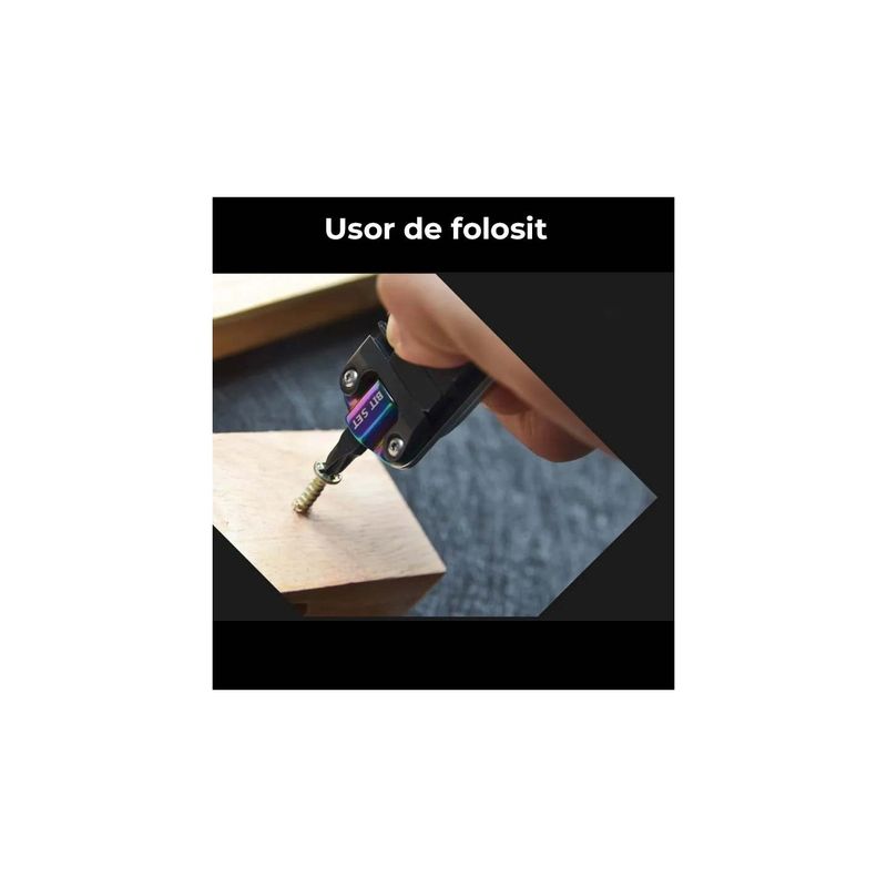 Sport si Outdoor - Camping - Cutite, bricege si accesorii - Cutite si bricege - Briceag Pliabil Multifunctional, Tip Breloc, 3 Surubelnite, Negru - Infinity.ro