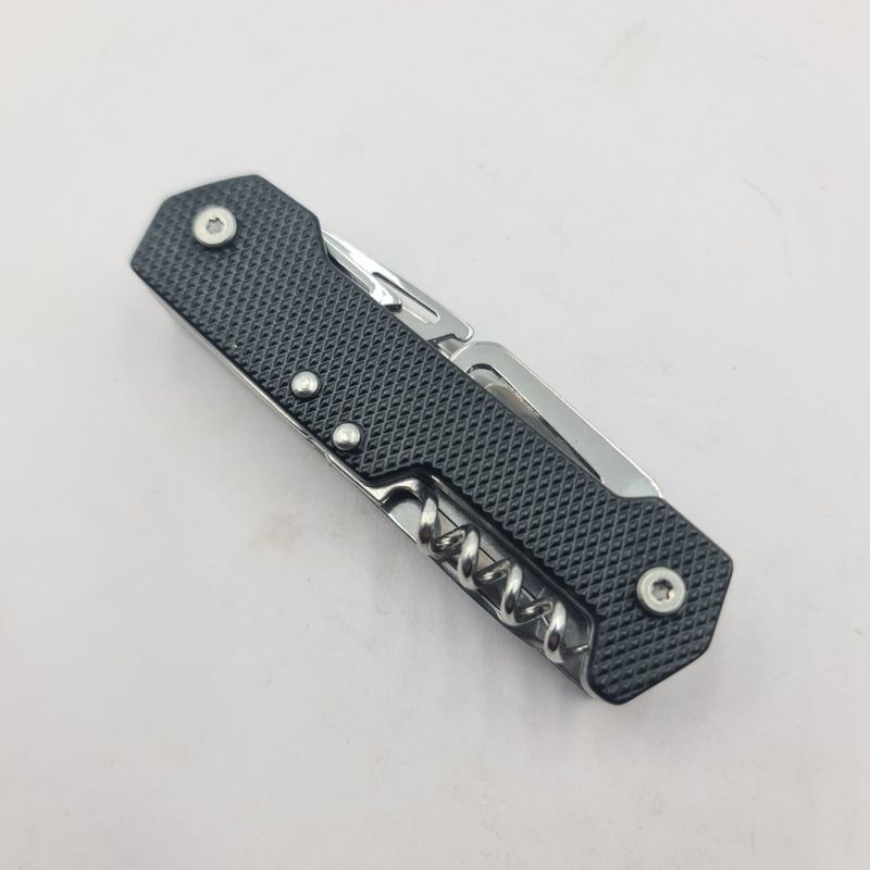 Sport si Outdoor - Camping - Cutite, bricege si accesorii - Cutite si bricege - Briceag Multifunctional, Carabina, Maner Anti Alunecare, Negru, Cutie - Infinity.ro