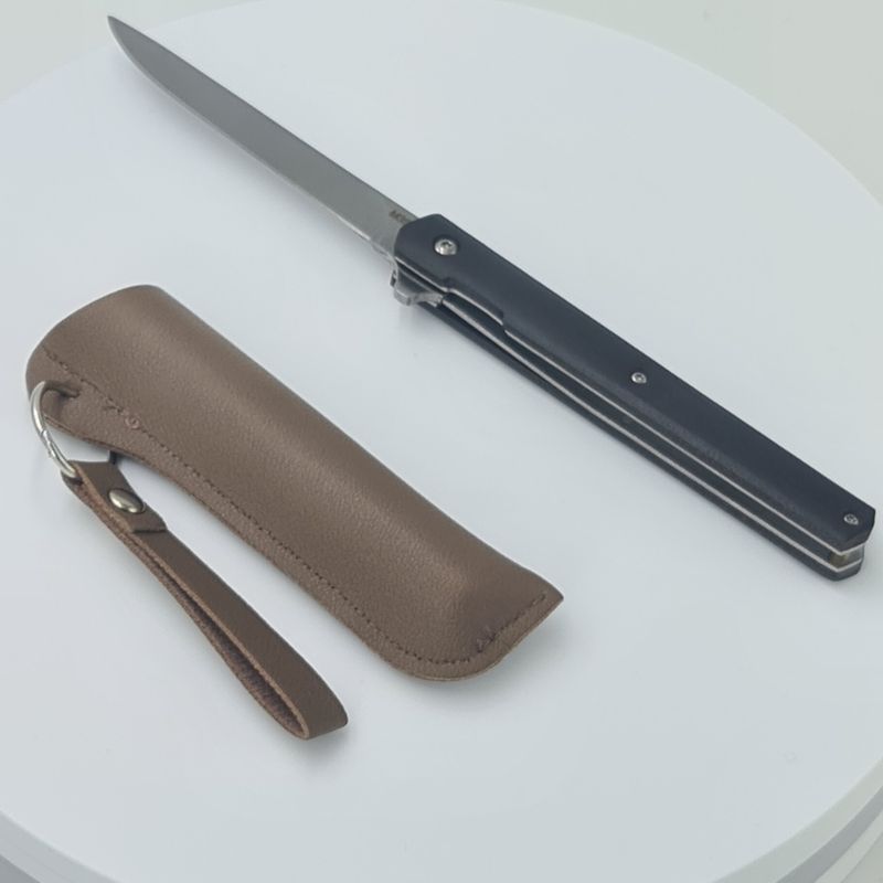 Sport si Outdoor - Camping - Cutite, bricege si accesorii - Cutite si bricege - Briceag model slim, patrat, M390, 21 x 2 cm, negru - Infinity.ro