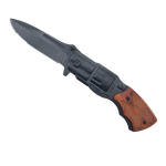 Sport si Outdoor - Camping - Cutite, bricege si accesorii - Cutite si bricege - Briceag Pistol, Deschidere Manuala, Sistem Prindere Curea, Negru, 20 cm - Infinity.ro