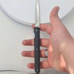 Sport si Outdoor - Camping - Cutite, bricege si accesorii - Cutite si bricege - Briceag model slim, patrat, M390, 21 x 2 cm, negru - Infinity.ro