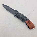 Sport si Outdoor - Camping - Cutite, bricege si accesorii - Cutite si bricege - Briceag Pistol, Deschidere Manuala, Sistem Prindere Curea, Negru, 20 cm - Infinity.ro