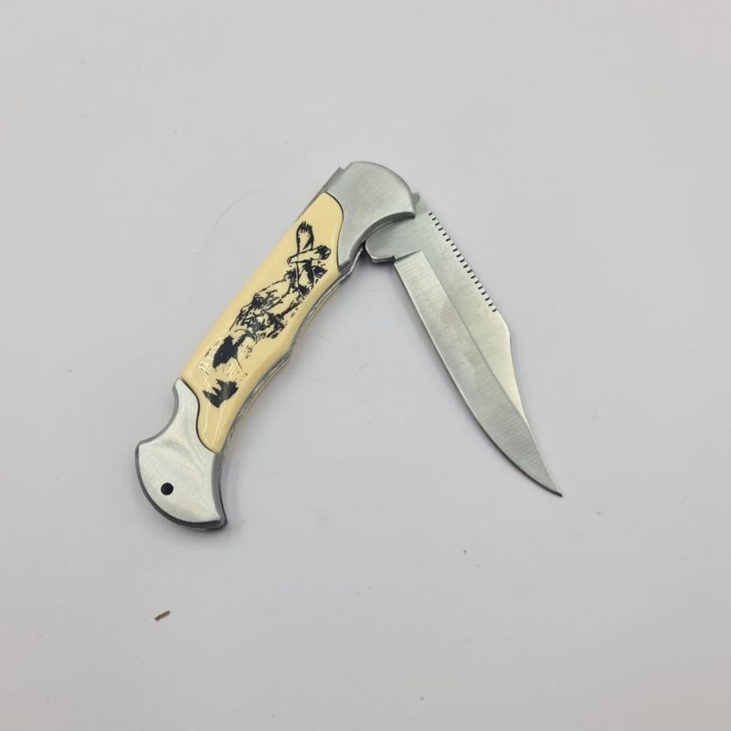 Sport si Outdoor - Camping - Cutite, bricege si accesorii - Cutite si bricege - Briceag Model Vultur, Deschidere Manuala, Agatatoare, Otel, 19 cm - Infinity.ro