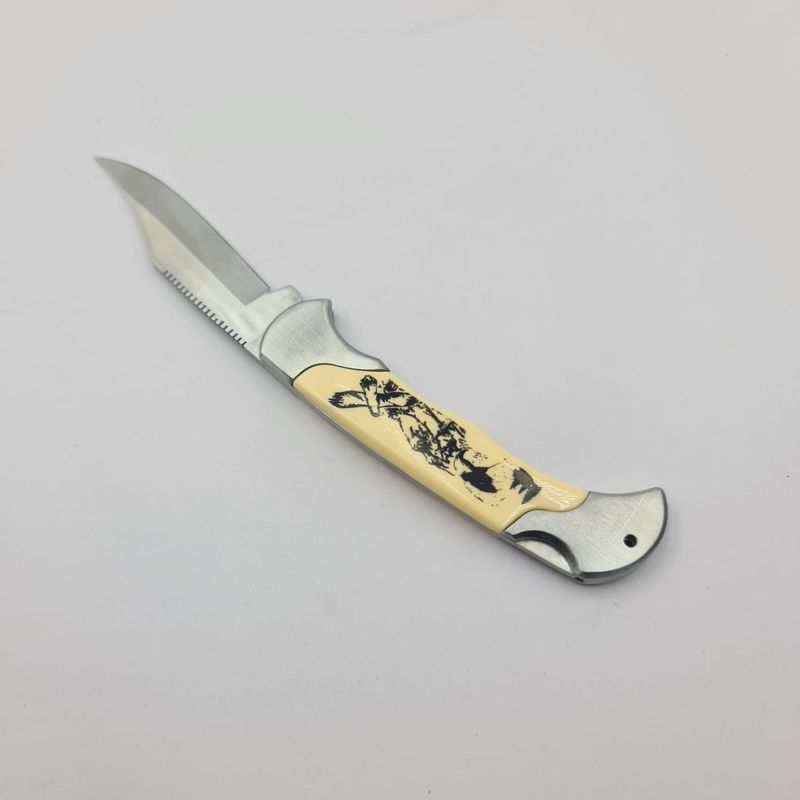 Sport si Outdoor - Camping - Cutite, bricege si accesorii - Cutite si bricege - Briceag Model Vultur, Deschidere Manuala, Agatatoare, Otel, 19 cm - Infinity.ro