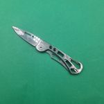Sport si Outdoor - Camping - Cutite, bricege si accesorii - Cutite si bricege - Briceag Prindere Gaica Pentru Curea, Model Gauri, Deschidere Manuala, 15 cm, Argintiu - Infinity.ro