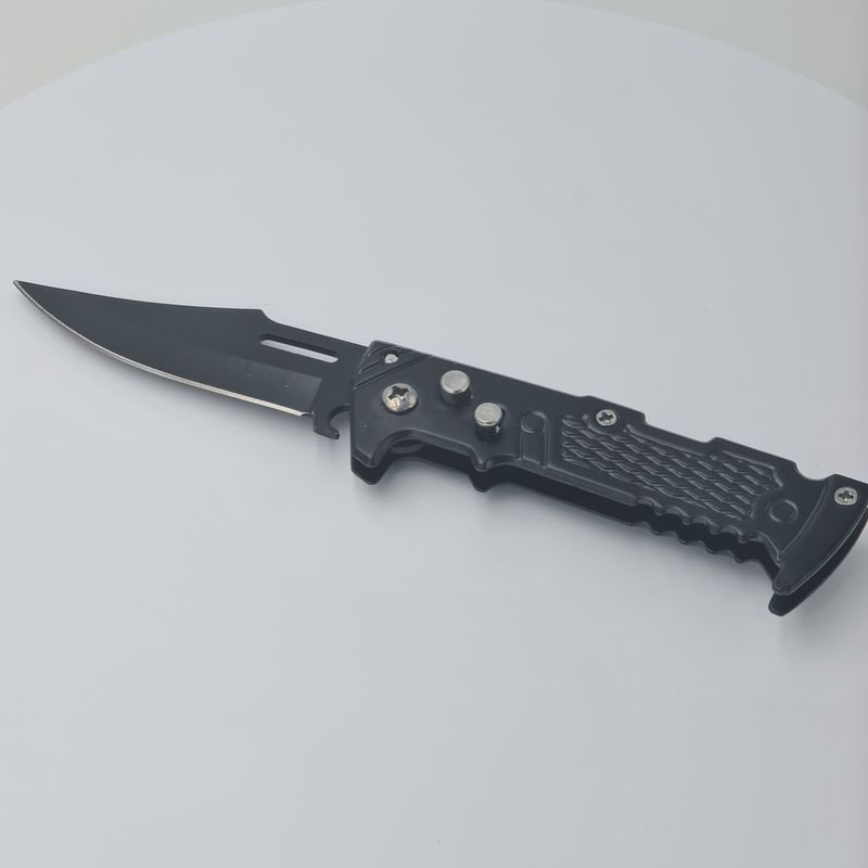 Sport si Outdoor - Camping - Cutite, bricege si accesorii - Cutite si bricege - Briceag model solzi de dragon, deschidere automata pe buton, negru, 15 x 2 cm - Infinity.ro