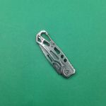 Sport si Outdoor - Camping - Cutite, bricege si accesorii - Cutite si bricege - Briceag Prindere Gaica Pentru Curea, Model Gauri, Deschidere Manuala, 15 cm, Argintiu - Infinity.ro