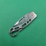 Sport si Outdoor - Camping - Cutite, bricege si accesorii - Cutite si bricege - Briceag Prindere Gaica Pentru Curea, Model Gauri, Deschidere Manuala, 15 cm, Argintiu - Infinity.ro