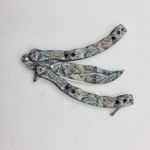 Sport si Outdoor - Camping - Cutite, bricege si accesorii - Cutite si bricege - Briceag Fluture Model Toamna cu Tais, Curbat, 24 cm - Infinity.ro