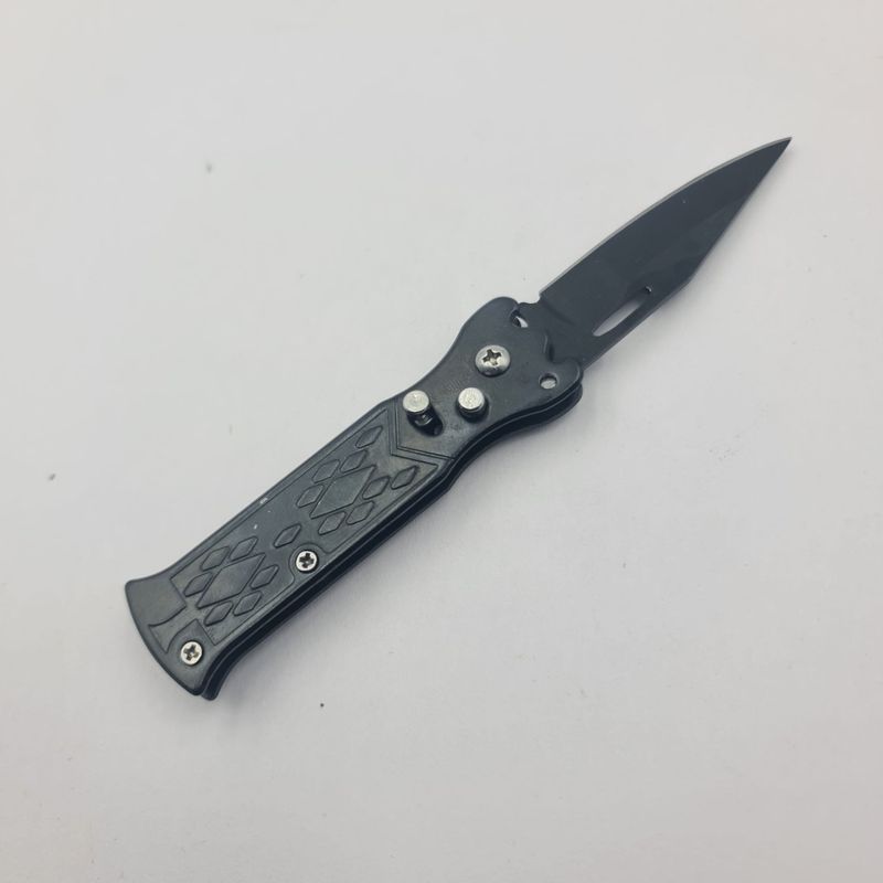 Sport si Outdoor - Camping - Cutite, bricege si accesorii - Cutite si bricege - Briceag Model Romburi, Deschidere Automata pe Buton, Sistem Prindere Curea, 16 cm - Infinity.ro