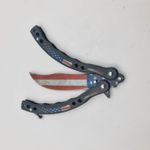 Sport si Outdoor - Camping - Cutite, bricege si accesorii - Cutite si bricege - Briceag Fluture cu Tais, Curbat, Model USA, 24 cm - Infinity.ro